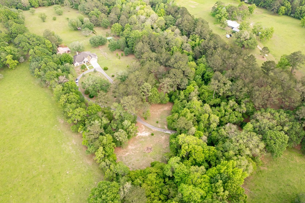 Aerial View of Home & Property